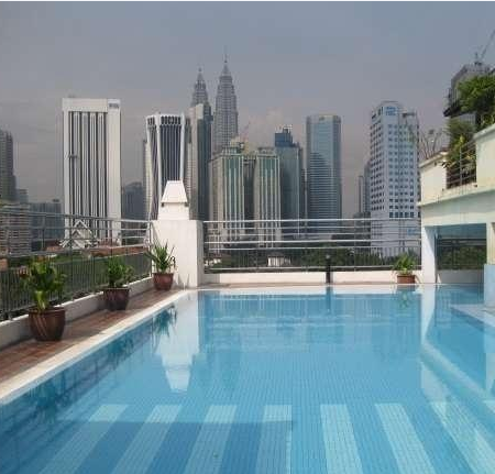 Бассейн на крыше Виллы Резиденс :( Бассейн на крыше отеля D-Villa-Residence-Kuala-Lumpur 