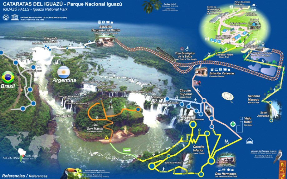 Iguazu Map Karta