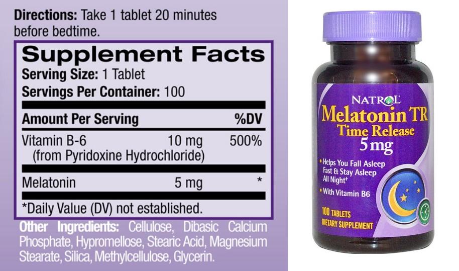Препарат Natrol Melatonin 5 mg Time Release