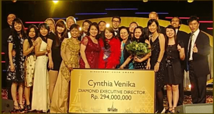 Leader Oriflame Asia: Cynthia Venika