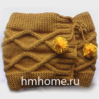 Теплая зимняя шапка