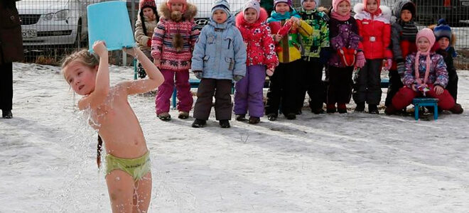 Закаливание детей